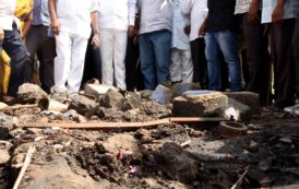 Hon’ble Dy.CM Kadiyam Srihari Visits Fireworks Factory Blast Area in in Warangal