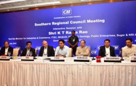 Hon’ble Minister for IT participated in CII Regional Council Meeting