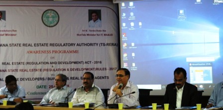 RERA Awareness Meeting held at CDMA Office, Hyderabad