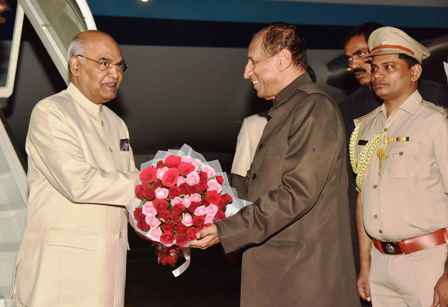 Hon’ble President of India visit, Arrival at Begumpet Airport