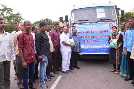 Telangana Foods, Govt. of Telangana – Balamrutham to Flood Affected Children of Kerala State