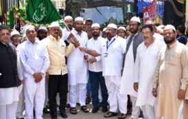 Telangana State Haj Committee 300 pilgrims belonging to Karnataka State left for Makkah