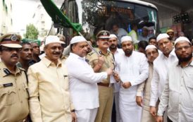 Telangana State Haj Committee, CP Hyderabad Flagged off 12th Batch of Haj pilgrims