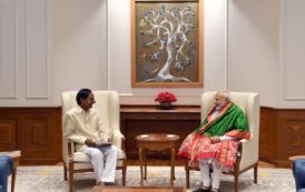 Chief Minister K. Chandrashekhar Rao met Honourable Prime Minister Narendra Modi in New Delhi