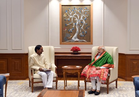 Chief Minister K. Chandrashekhar Rao met Honourable Prime Minister Narendra Modi in New Delhi