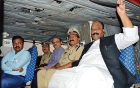 Home Minister along with DGP, TS Done Arial Survey of Ganesh Immersion