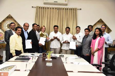 GE Appliances First Build, Government of Telangana and T-Works signed an MoU signing ceremony