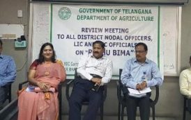 Review Meeting on Rythu Bhima Scheme