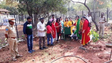 Mouse Deer Release by Indian Forest Service Officers' Wives Association (IFSOWA) Members