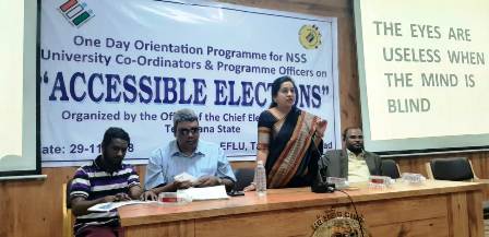 NSS Volunteers & Program Officers Workshop on Accessible Election at EFLU