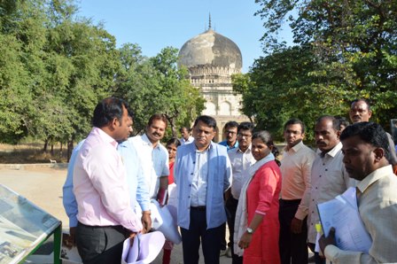 Principal Secretary (MA&UD) visited the Qutub Shahi Tombs