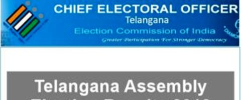 Chief Electoral Officer, Telangana, Schedule of Election