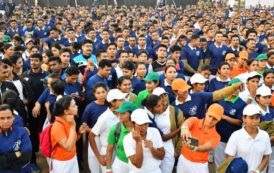 CISF Golden Jubilee Walkathon Program at Necklace Road, Hyderabad