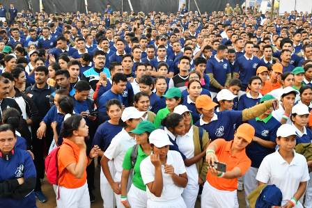 CISF Golden Jubilee Walkathon Program at Necklace Road, Hyderabad