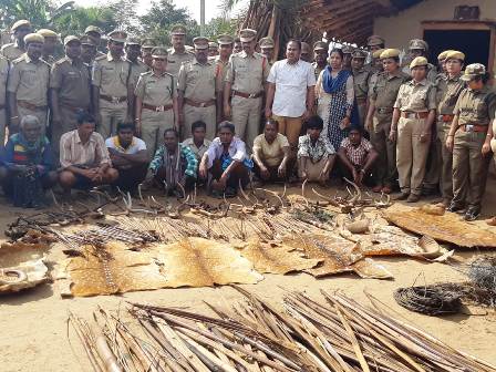 Search cum Raid conducted in Chintalapdu & Chalamannagar villages, Kothagudem District by Forest Department