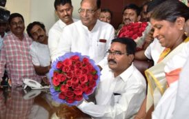 Singireddy Niranjan Reddy Minister for Agriculture, Co-operation, Marketing, Food & Civil Supplies & Consumer Affairs Assume Charge