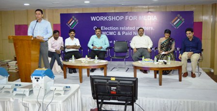 Chief Electoral Officer, Telangana Participated Workshop to Media Persons