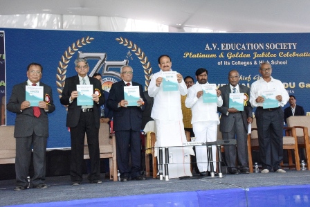 Vice President M.Venkaiah Naidu Participated in A.V. Education Society Platinum & Golden Jubilee Celebrations