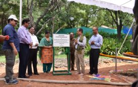 Zoo Officials Laid Foundation Stone for Construction of New Aviary at Parrot world Area in Nehru Zoological Park