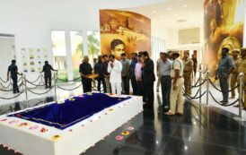 Photographs of CM KCR Paid Floral Tributes to Late A. P. J. Abdul Kalam