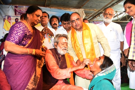 Fish Medicine Program held at Exhibition Grounds, Nampally Hyderabad Telangana