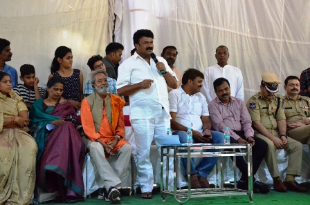 Minister Talasani Srinivas Yadav Monitors Arrangement for Fish Prasadam Distribution