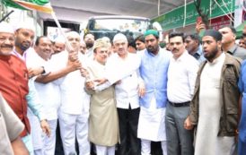 Haj Committee Organizes Flagging-Off Ceremony for Haj Pilgrims at Hyderabad