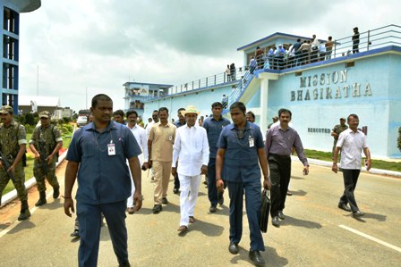 CM KCR Visits Gajwel over Mission Bhagiratha