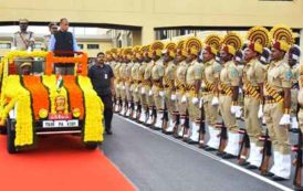 Governor ESL Narasimhan Given Warm Send off From Begumpet Airport