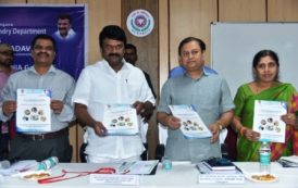 Hon’ble Minister for Animal Husbandry Held a Review Meeting at Dr.MCR HRD Institute