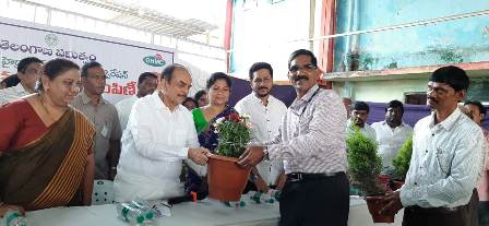 Minister for Home Distributed Bathukamma Sarees