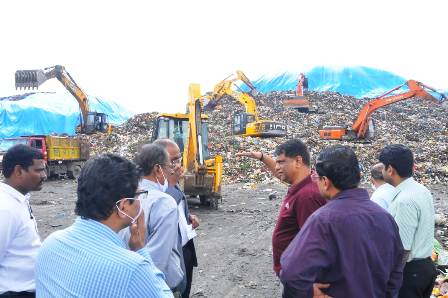 Principal Secretary to Govt. (MA&UD) Visits Dumping Yard