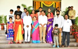 Telangana CM KCR in his Official Residence Performed Vehicle Pooja & Ayudha Pooja