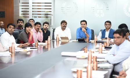 Minister for MA&UD Held Review Meeting on GHMC Road Laying Works