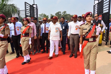 Minister Koppula Eshwar Launches Military Obstacle Course at Social Welfare Residential Degree College for Women