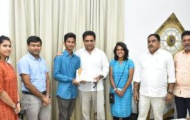 Minister KTR Appreciated Young Innovator Ashok, Assured help