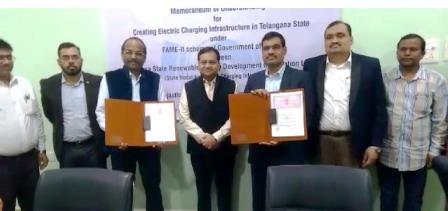 MoU Between REIL & TSREDCO on Objective of Promoting e-Mobility