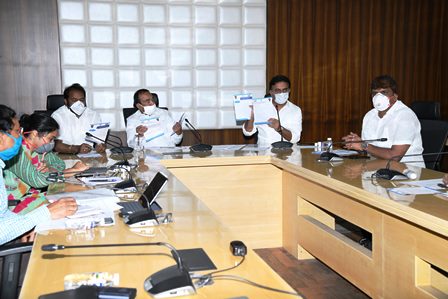 Minister for MA&UD Held Video Conference with Addl Collectors & Municipal Commissioners